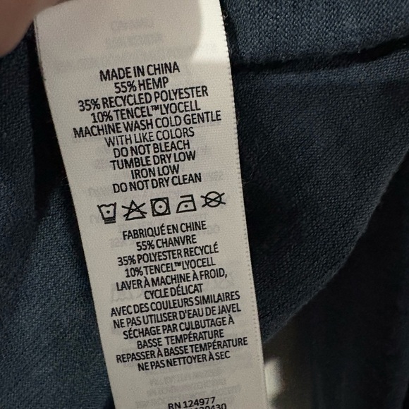 Prana Blue Long Sleeve Top - Picture 3 of 4